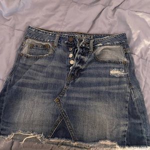 american eagle jean skirt
